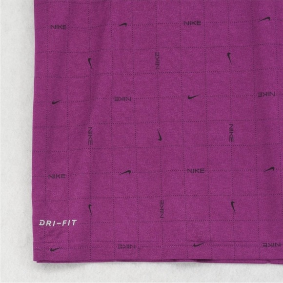 🆕 NIKE Training T-Shirt Men's Dri-Fit Printed Logo Graphic Purple Tee SIZE XL - Picture 7 of 9